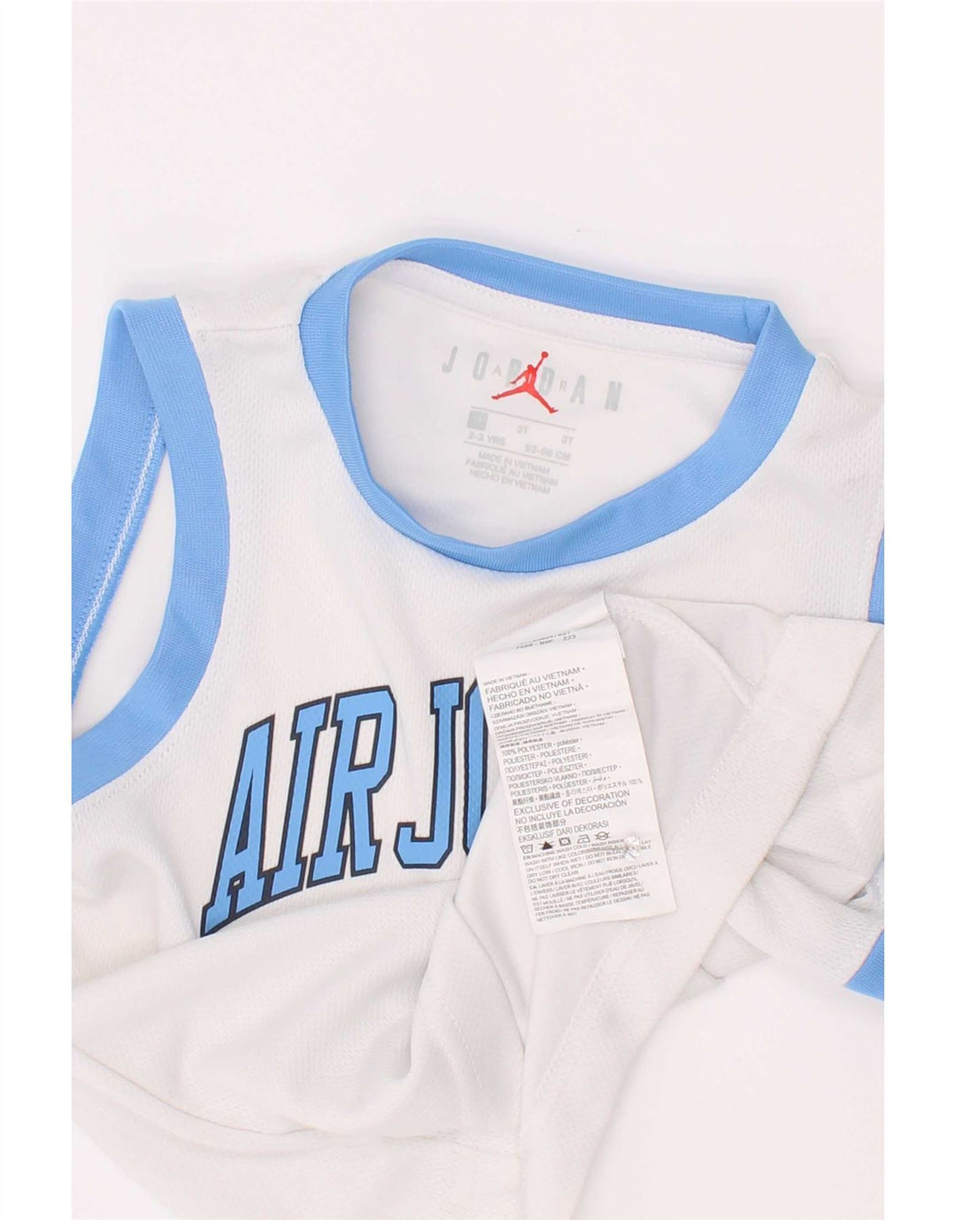 Jordan Boys Grafisk Vest Top 2-3 År Hvid Polyester