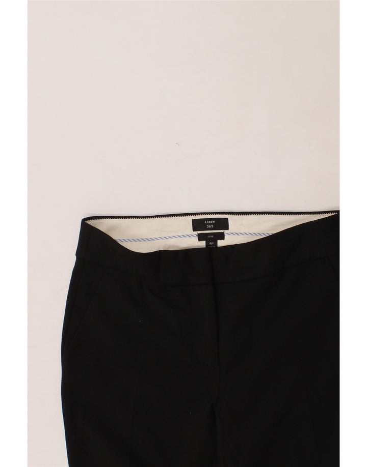 J. CREW Womens Edie Bootcut Chino Trousers US 4 Small W28 L30 Black Vintage J. Crew and Second-Hand J. Crew from Messina Hembry 