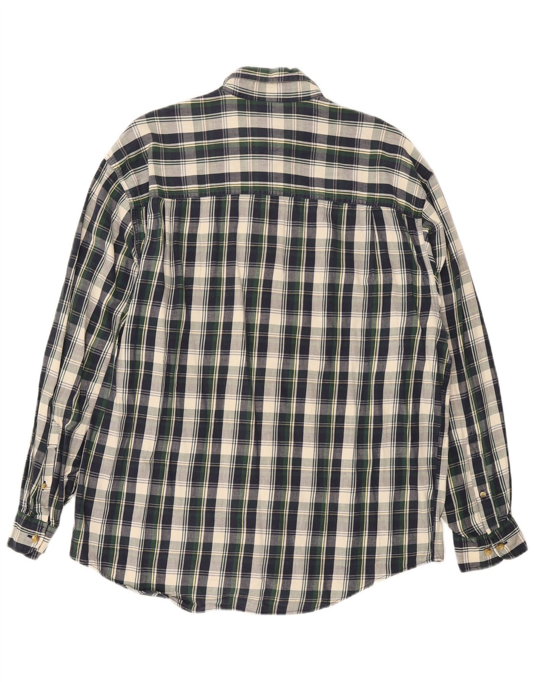 Eddie Bauer Herre Flanellskjorte Medium Navyblå Ternet Bomuld