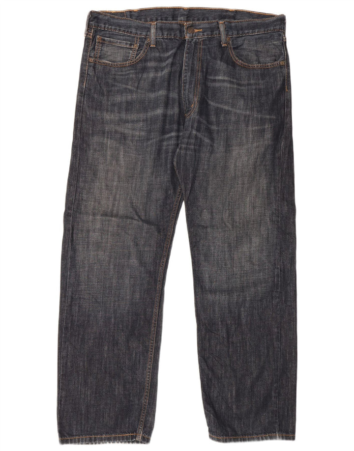 Levi's Herre 505 Straight Jeans W38 L30 Marineblå