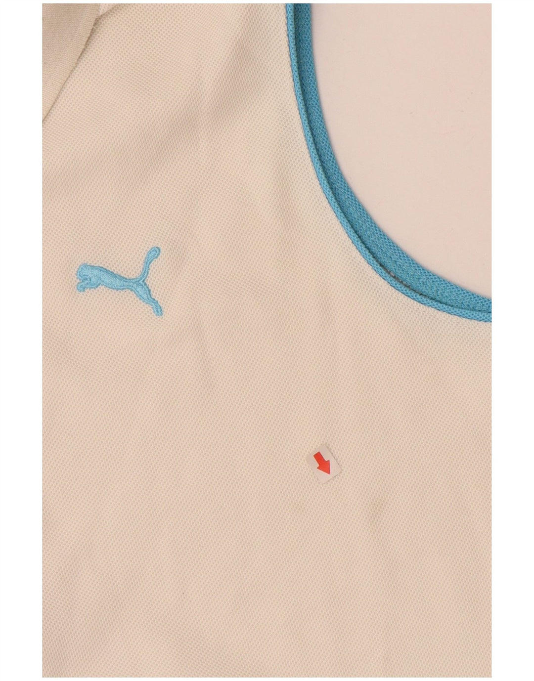 PUMA ærmeløs poloshirt til kvinder UK 14 Medium Off White