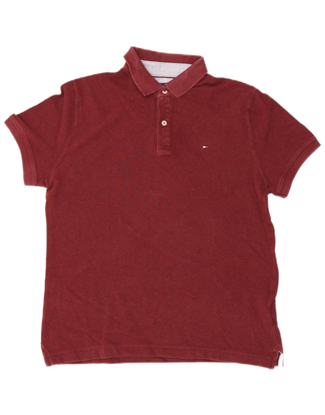 Tommy Hilfiger Herre poloshirt Medium Bourgogne bomuld
