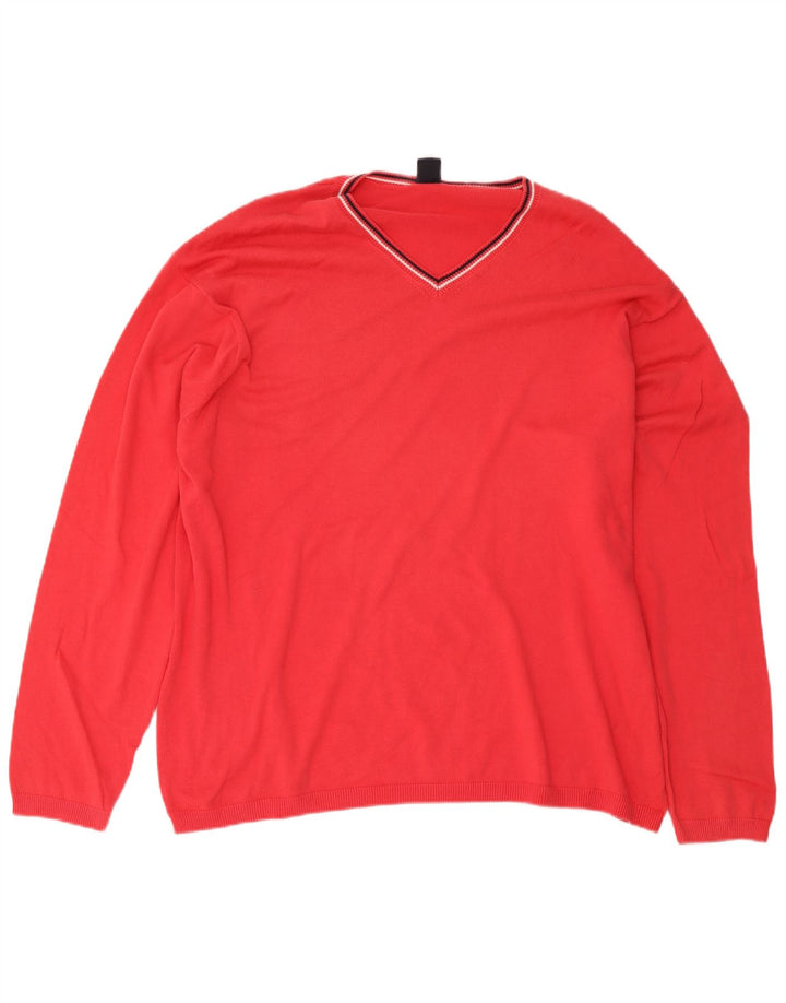 Gap Herre V-hals sweater XL Rød Bomuld