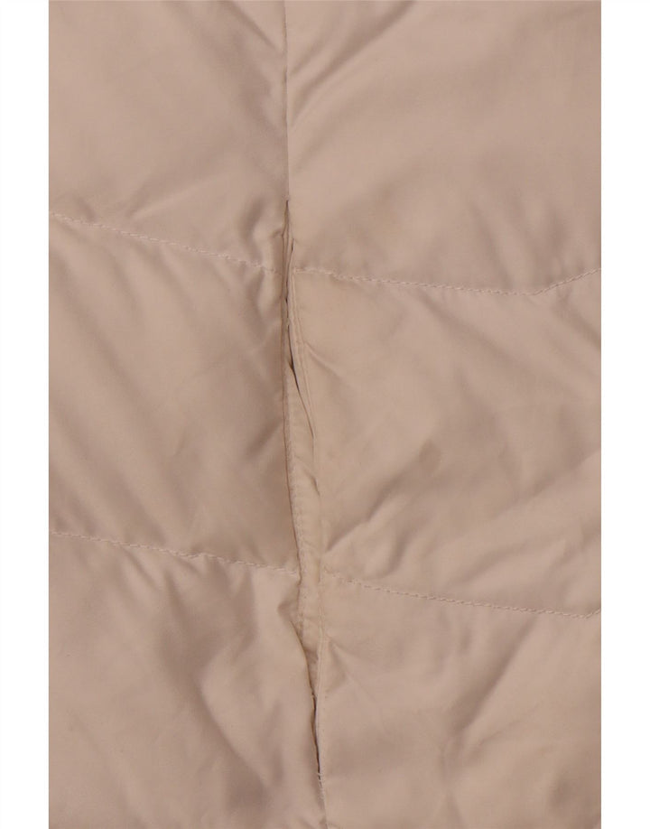 TOMMY HILFIGER Polstret hættejakke til kvinder UK 12 Medium White Polyester