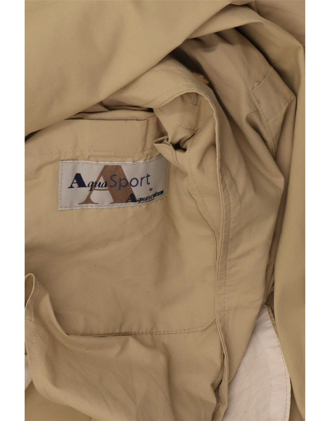 Aquascutum Trench Coat til mænd IT 50 Stor Beige Polyamid