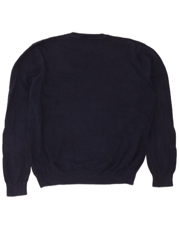 Marks & Spencer Herre V-hals sweater 2XL marineblå bomuld
