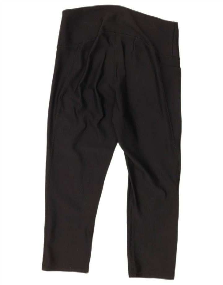 Under Armour Womens Heat Gear Capri Leggings UK 12 Medium Black