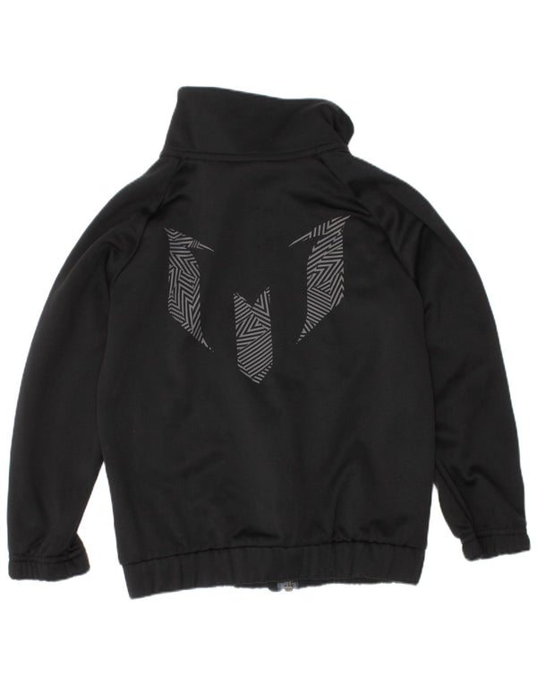 Adidas drenge grafisk træningsdragt topjakke 5-6 år sort geometrisk