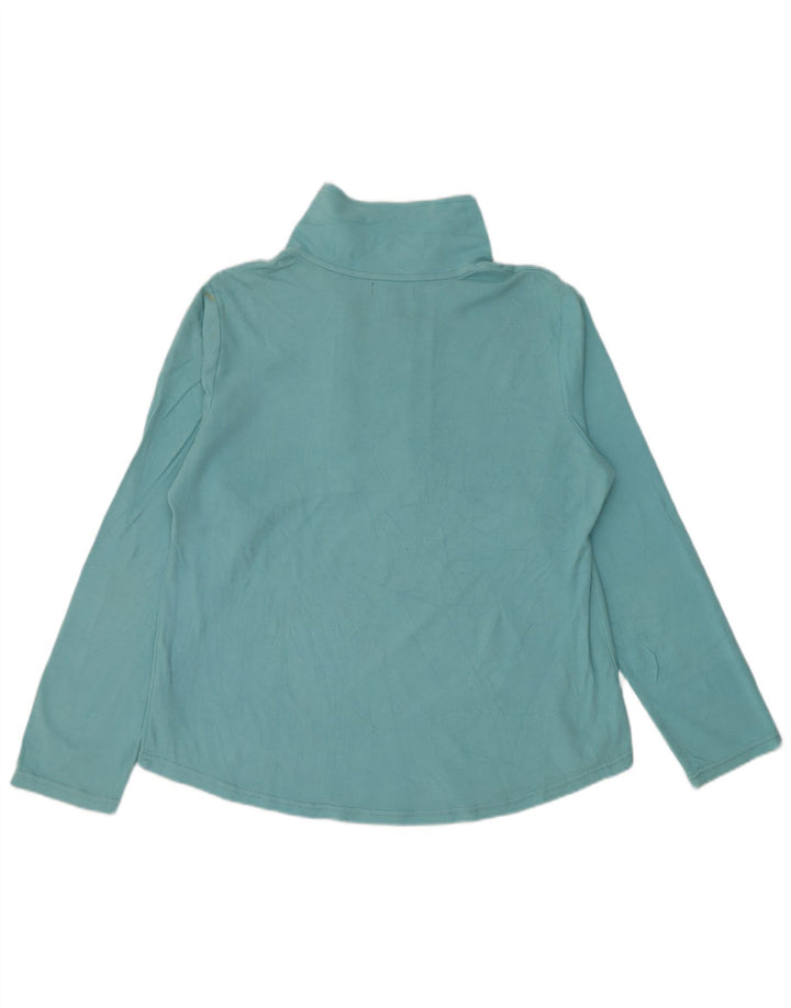 CHAPS Sweatshirt med lynlås til kvinder, træningsdragt Top UK 18 XL Blå bomuld