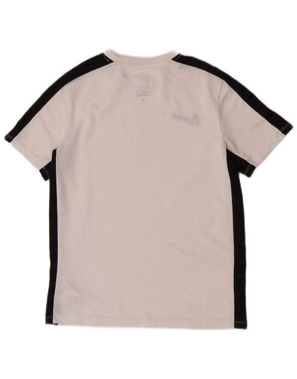 Nike Boys Dri Fit T-Shirt Top 12-13 år Stor hvid Colourblock Polyester