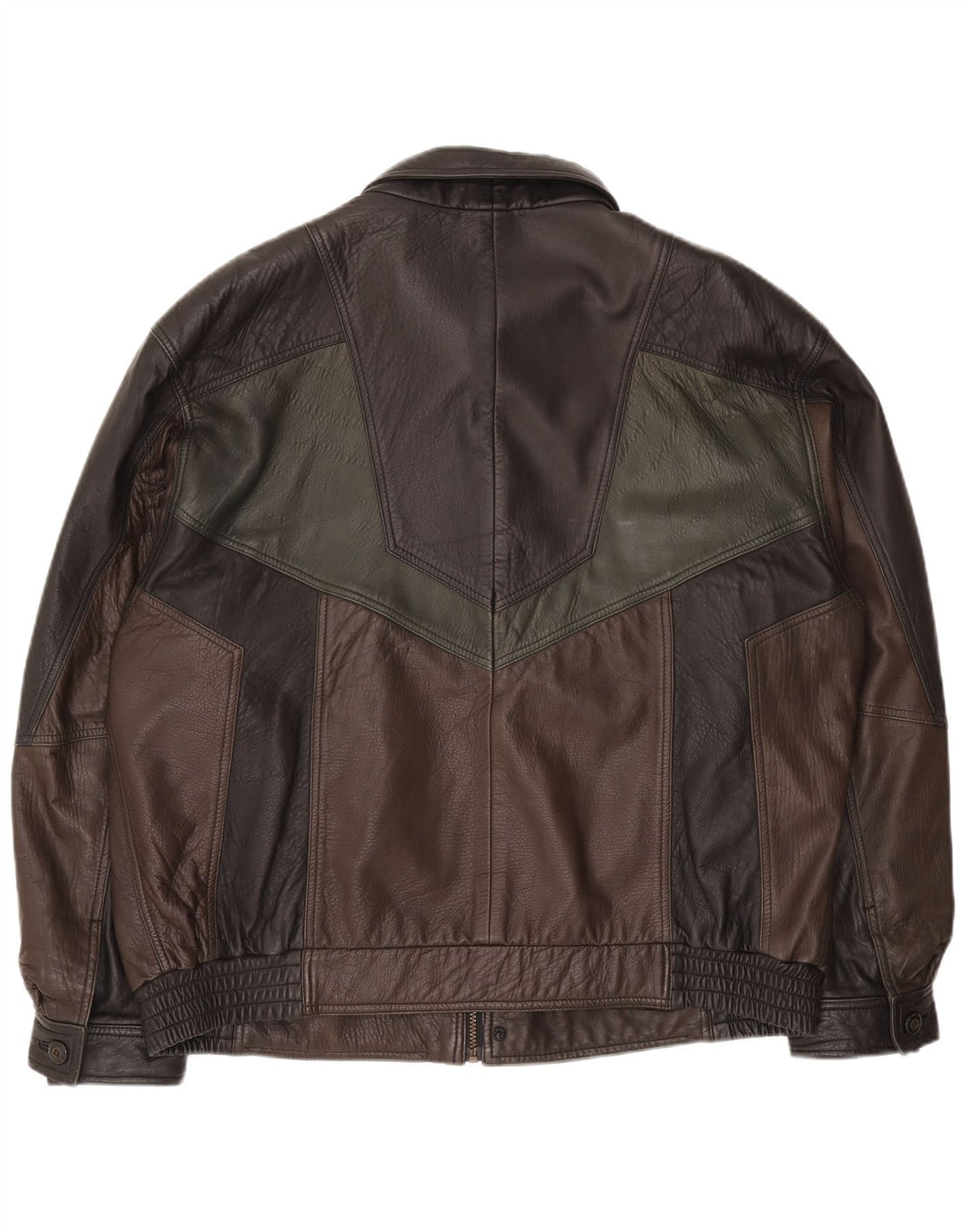 Asgard Herre Læderjakke UK 44 2XL Sort Colourblock