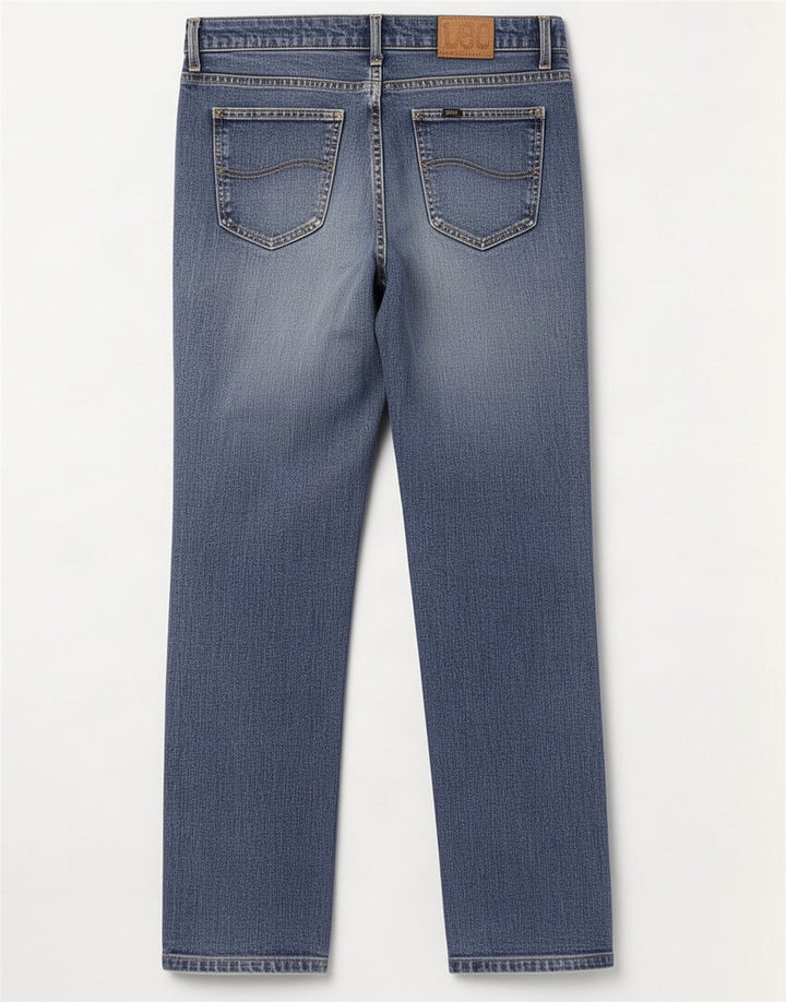 Lee Dame Straight Jeans W34 L32 Blue Cotton