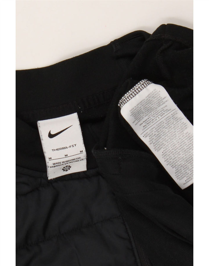 Nike Herre Therma-Fit Pullover Træningsdragt Top Medium Sort Colourblock