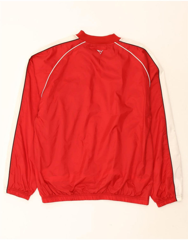 Jako Herre Pullover Træningsdragt Topjakke Stor Rød Colourblock Nylon