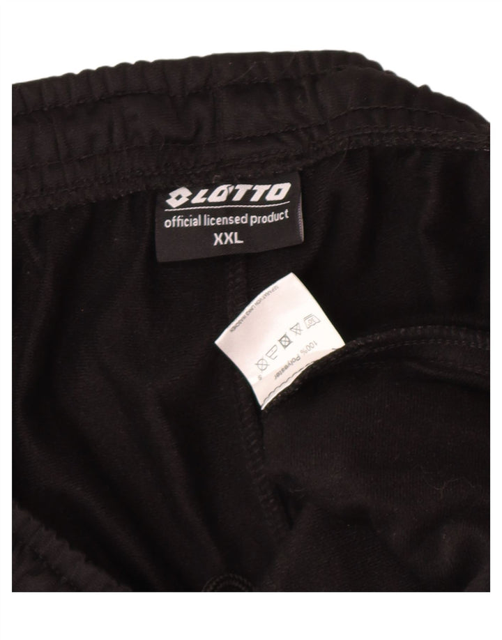LOTTO Mens Tracksuit Trousers Joggers 2XL Black Polyester Vintage Lotto and Second-Hand Lotto from Messina Hembry 