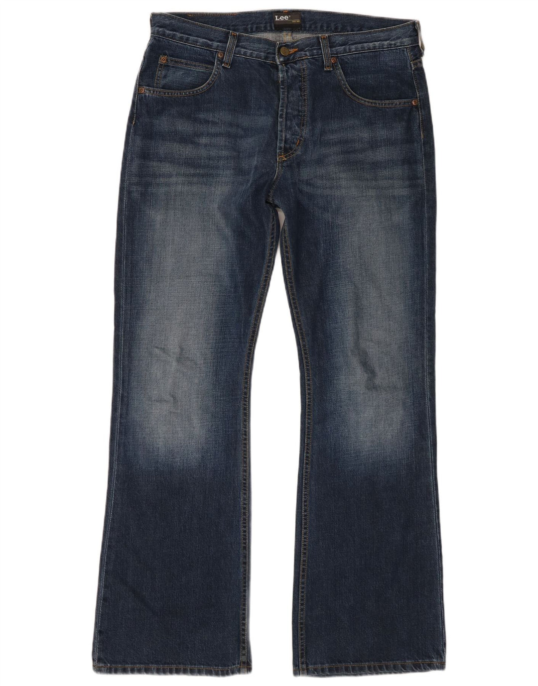 Lee Herre Denver Bootcut Jeans W36 L32 Marineblå Bomuld