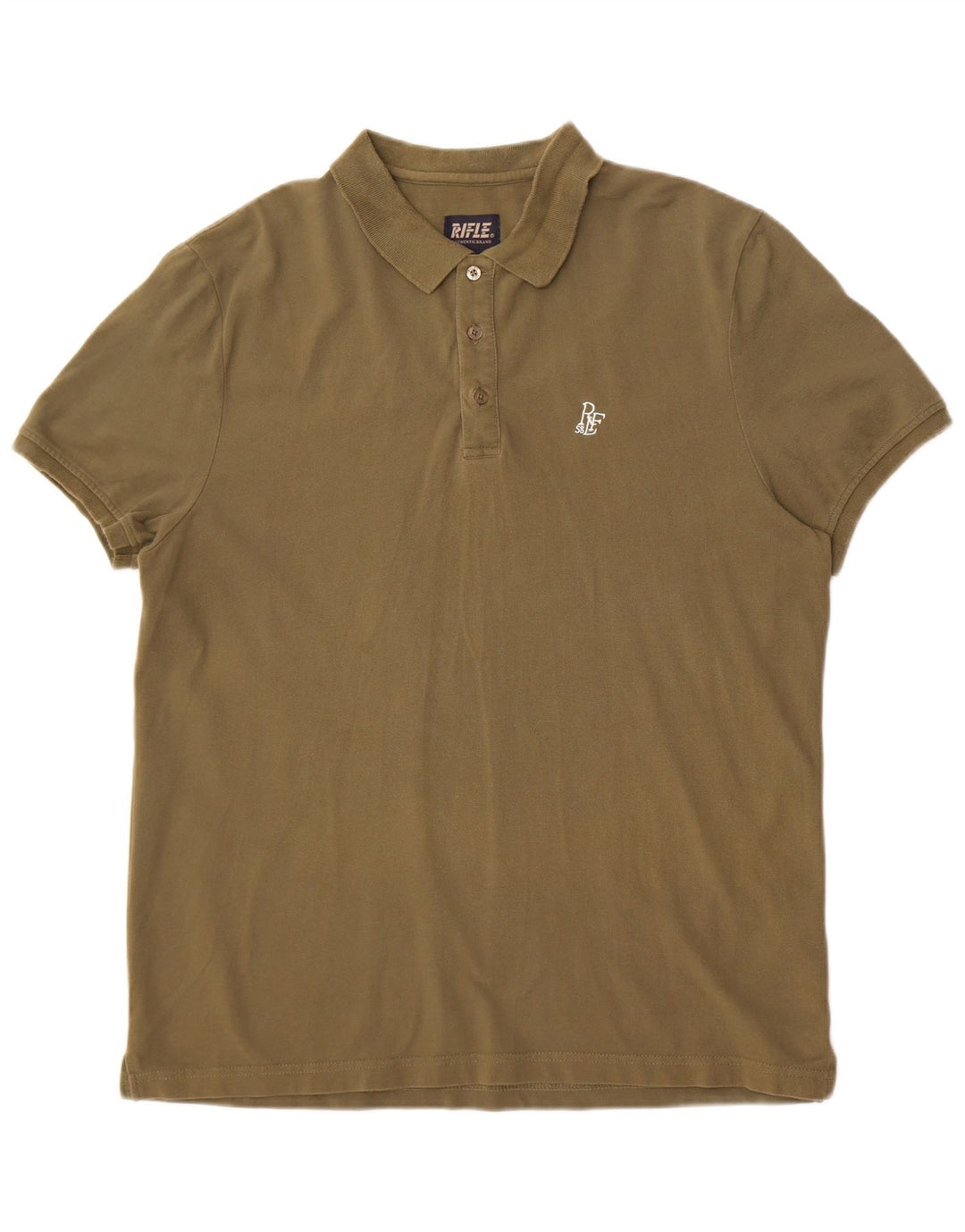 Rifle herre poloshirt 2XL Khaki Bomuld