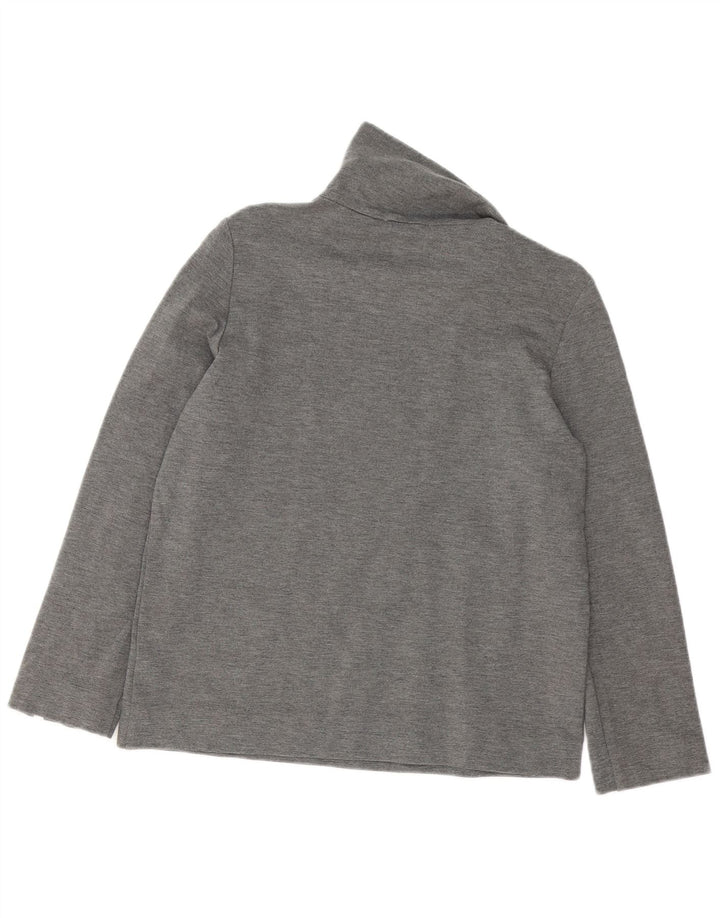 Cos Dame Oversized Top Langærmet EU 36 Small Grey Viscose