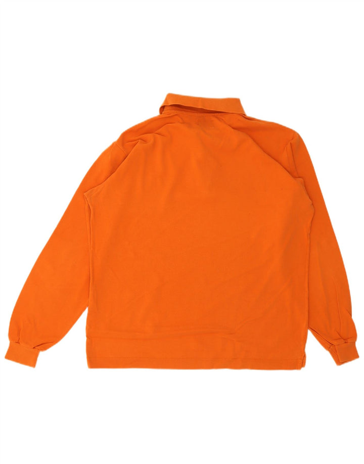Rifle Langærmet herre poloshirt Medium Orange Bomuld