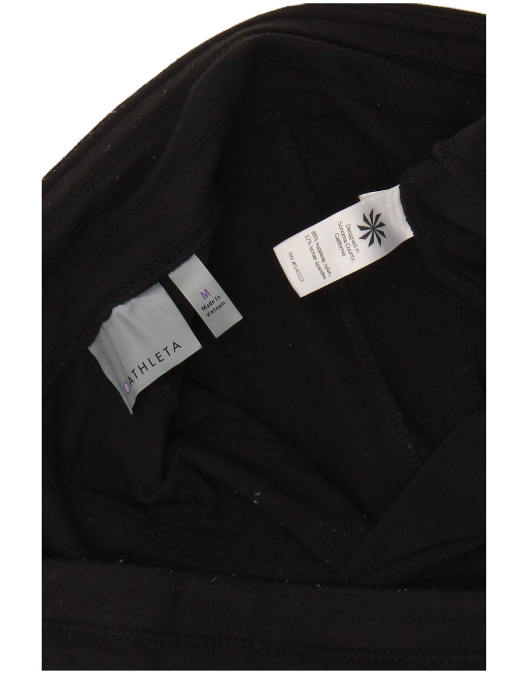 ATHLETA Træningsdragtsbukser til kvinder UK 14 Medium Sort Nylon