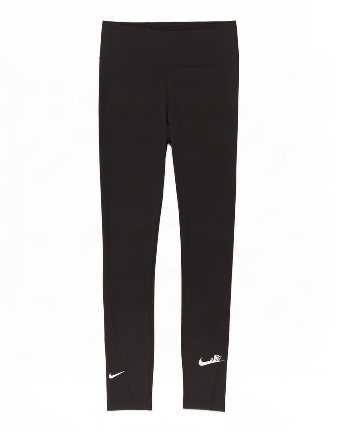 Nike Dame Dri Fit Leggings UK 8 Small Black Polyester