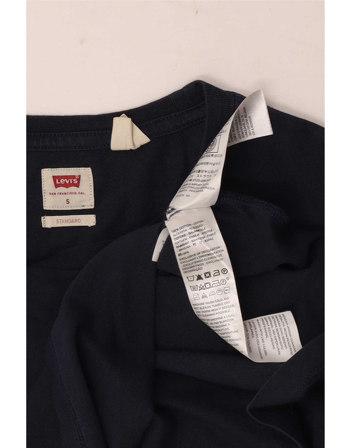 Levi's Herre Standard T-Shirt Top Lille marineblå bomuld