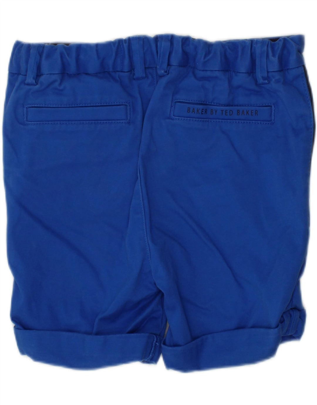 TED BAKER Grafiske chinoshorts til drenge 2-3 år W22 Blå bomuld