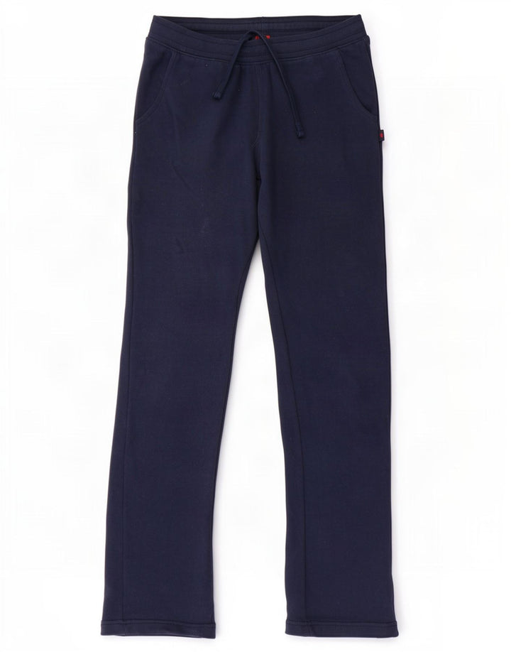 Kappa Dame træningsdragt Bukser UK 10 Small Navy Blue Bomuld