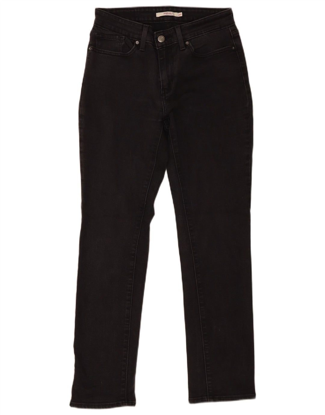 Levi's Dame 712 Slim Jeans W29 L30 Grå Bomuld