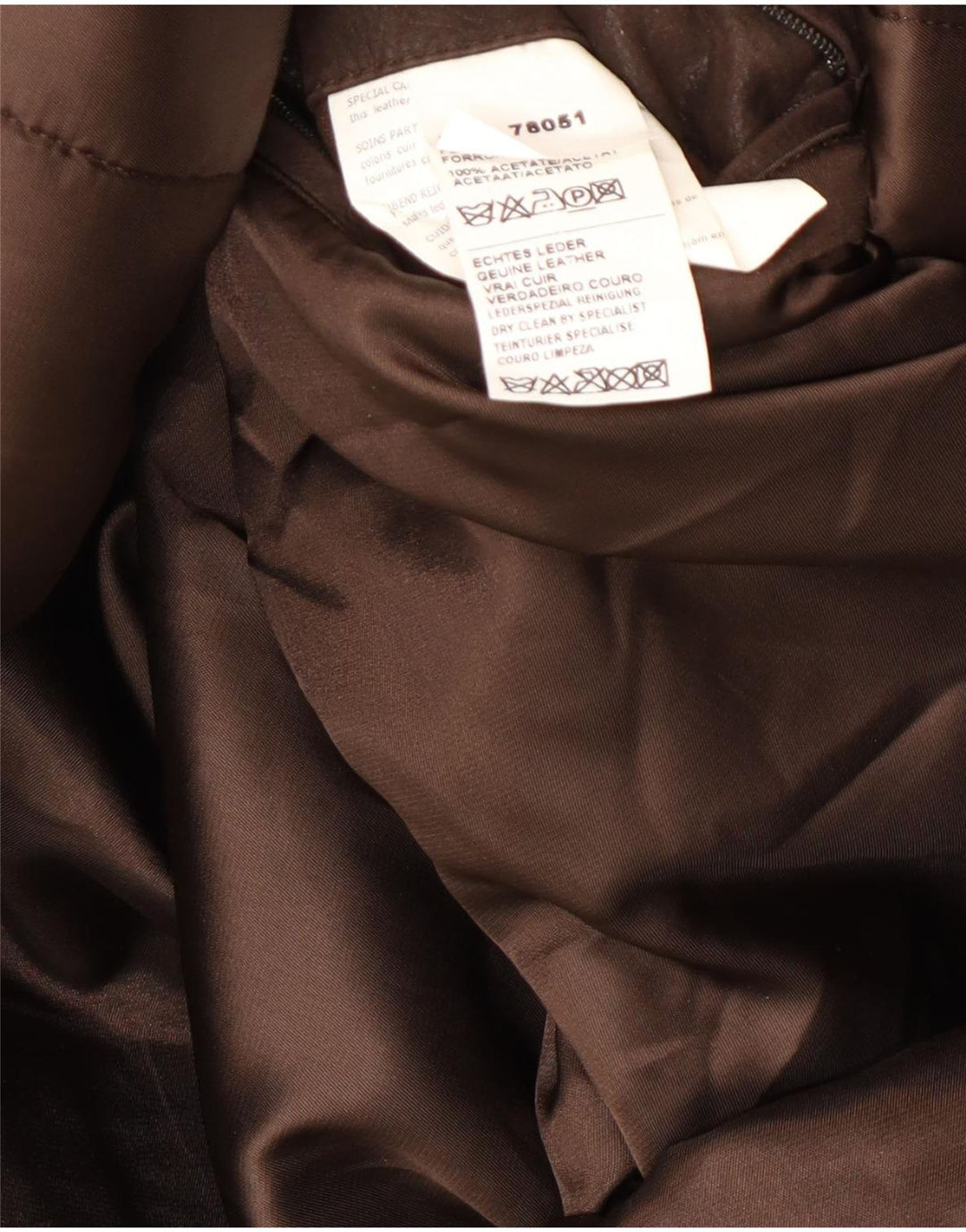 Gant Herre Loose Fit Læder Windbreaker Coat UK 38 Medium Brown