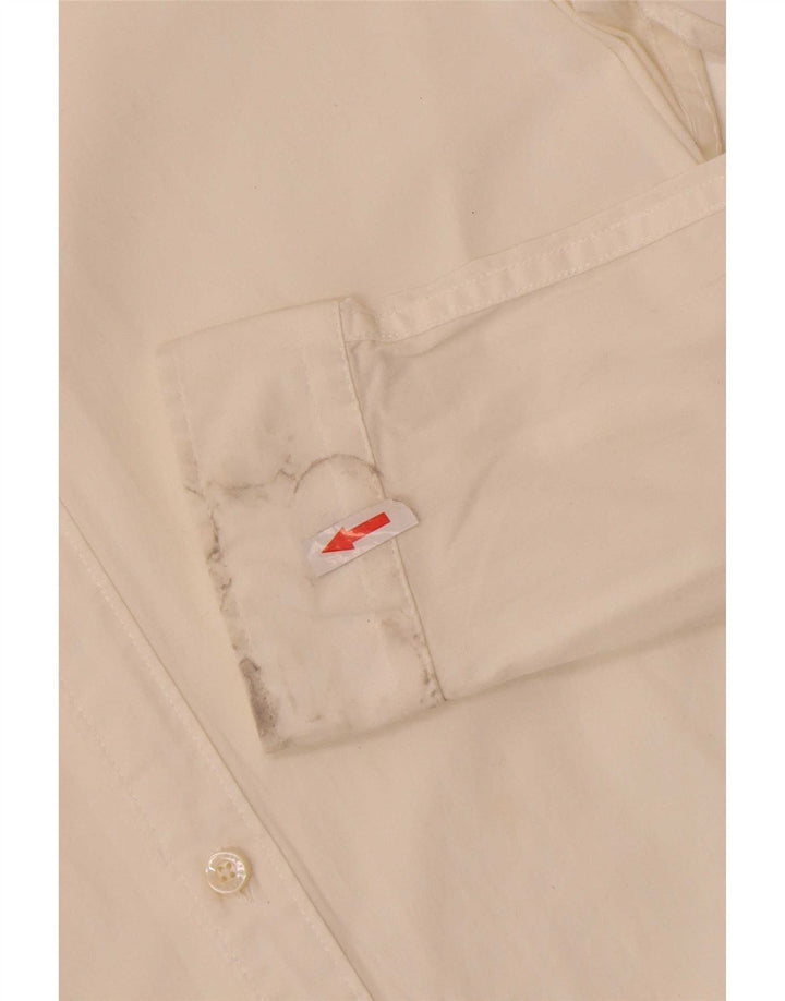 Tommy Hilfiger Herre Slim Fit skjorte Medium Off White Bomuld