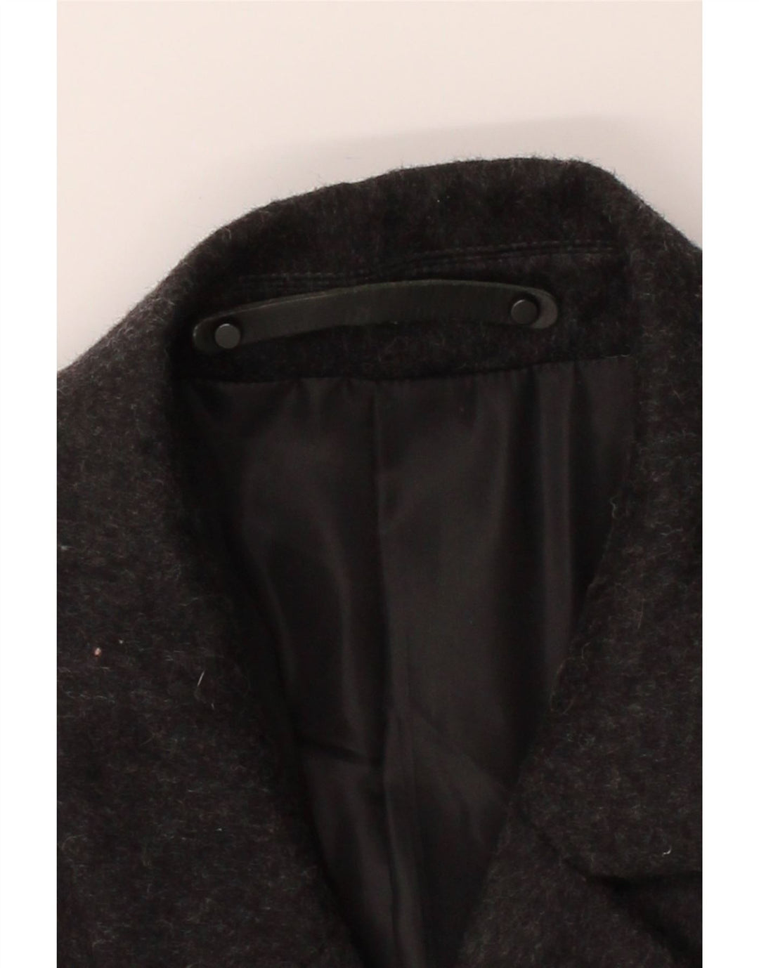 ALL SAINTS Mens Overcoat IT 44 XS Black Wool Vintage All Saints and Second-Hand All Saints from Messina Hembry 