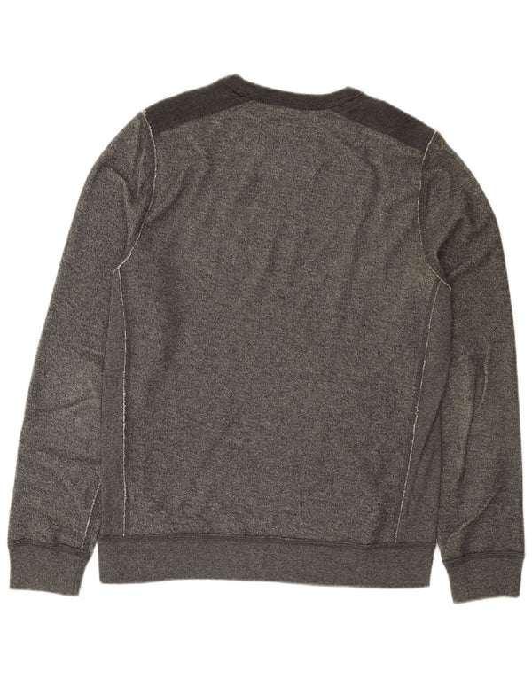 ABERCROMBIE & FITCH Sweatshirt til mænd Medium Grå Colourblock Bomuld