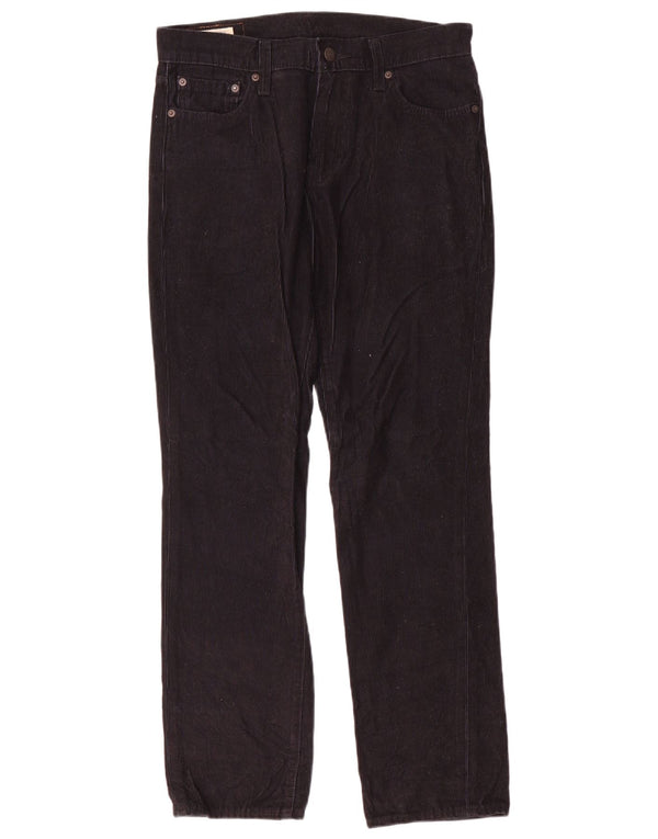Levi's Herre 511 Slim Corduroy Bukser W30 L30 Sort Bomuld