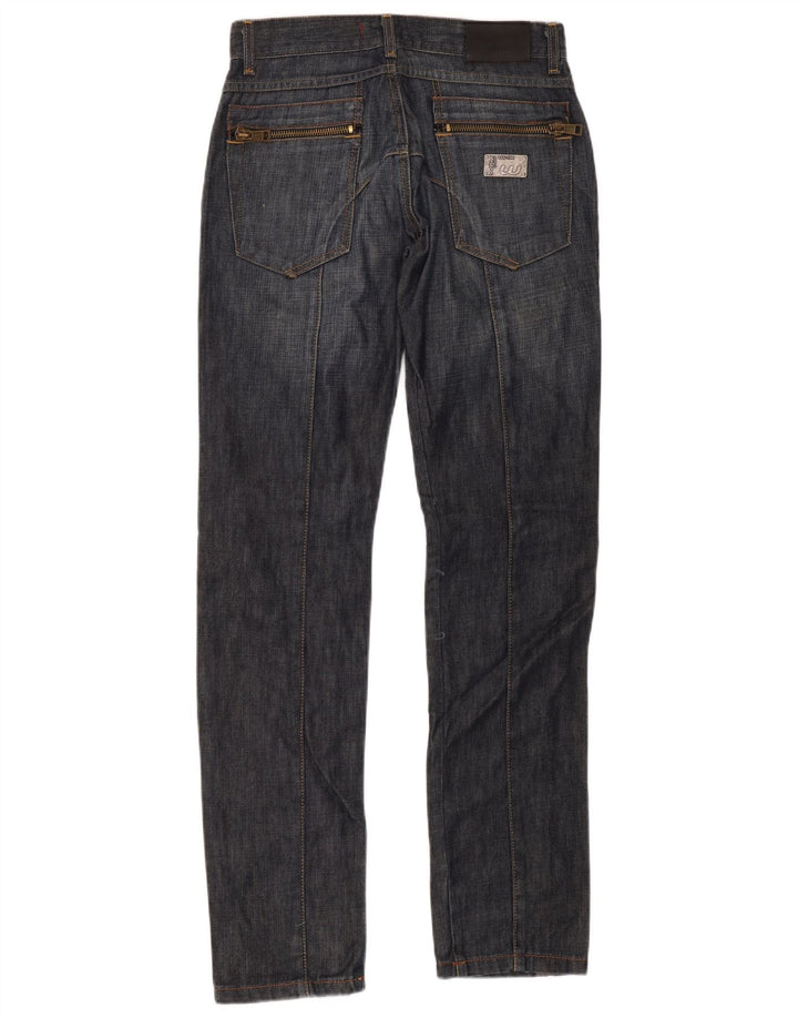 Wampum Slim Jeans til mænd W30 L34 Marineblå bomuld