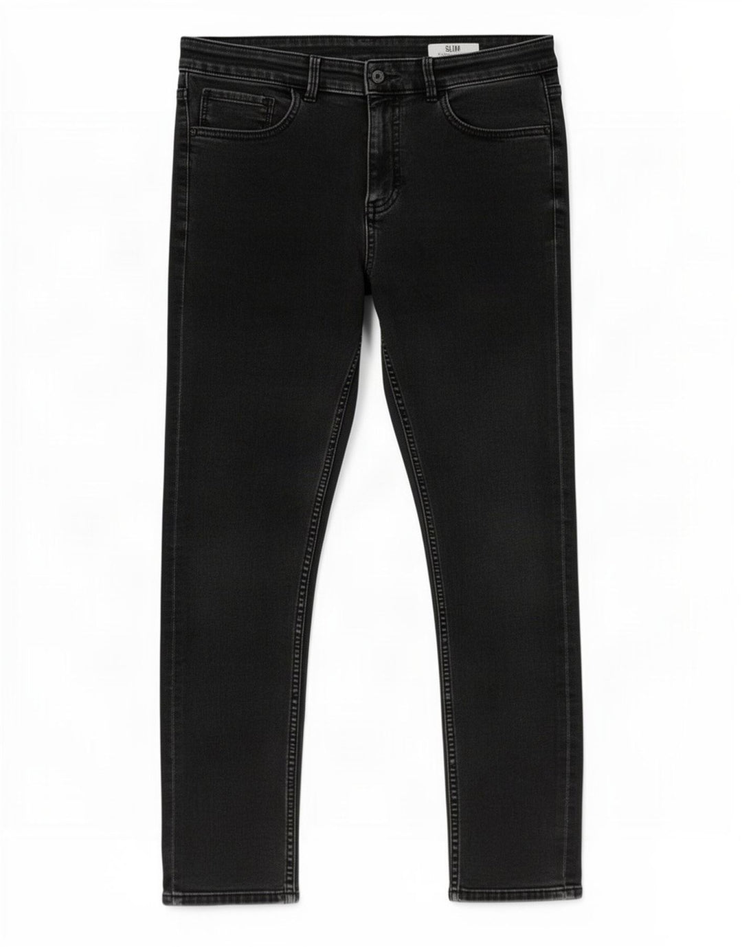 Marks & Spencer Dame Slim Jeans UK 12 Medium W30 L28 Sort Bomuld