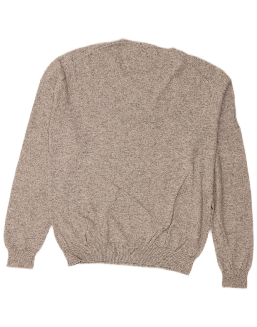 Sun68 Herre V-hals sweater Stor grå bomuld
