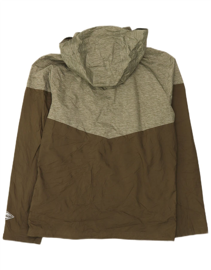 Columbia Regnjakke med hætte til mænd UK 38 Medium Khaki Colourblock Polyester