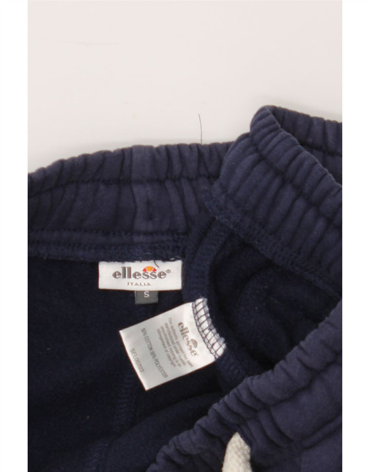 ELLESSE Mens Tracksuit Trousers Small  Navy Blue Cotton Vintage Ellesse and Second-Hand Ellesse from Messina Hembry 