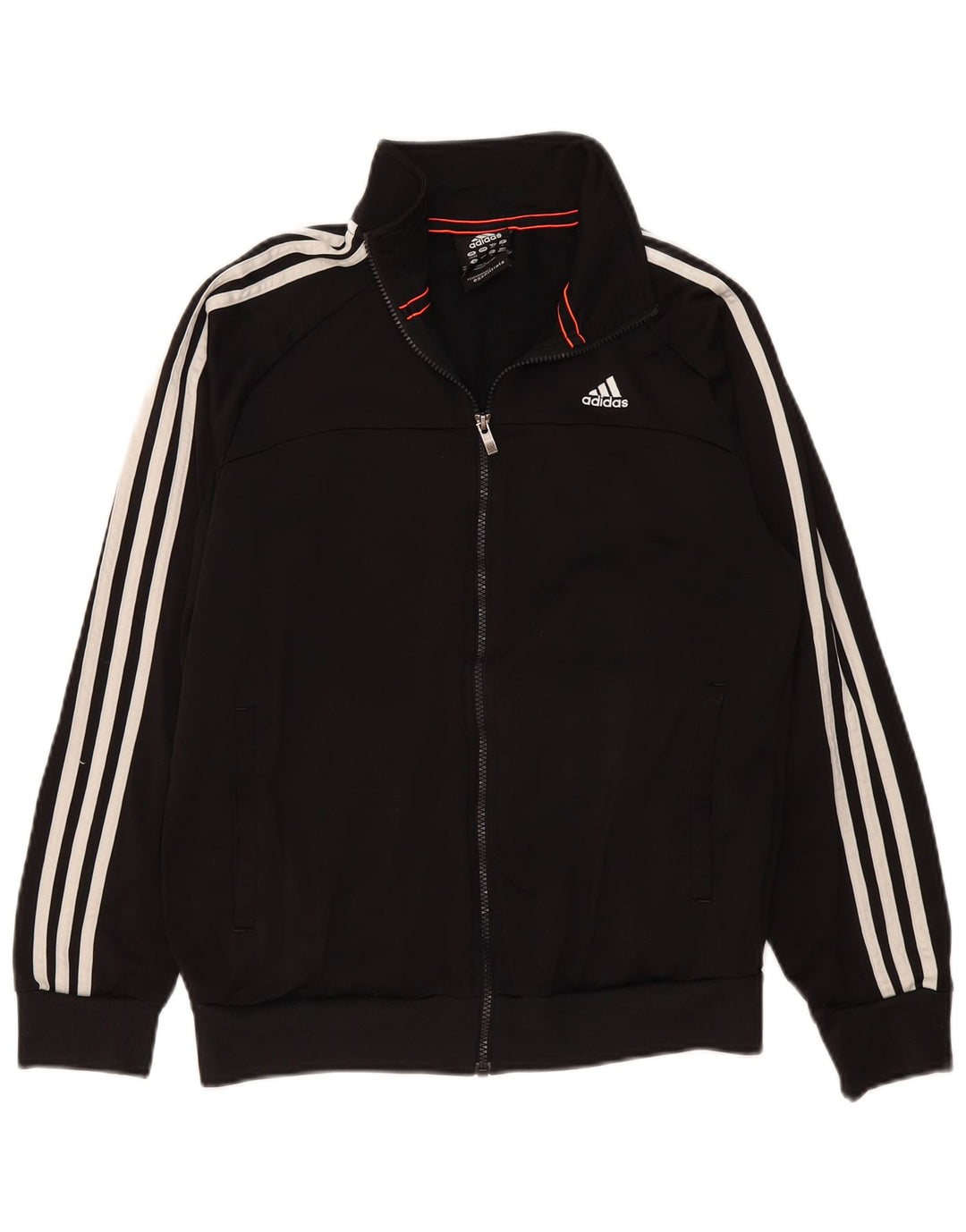 Adidas Herre Climalite Træningsdragt Topjakke UK 38/40 Medium Sort Polyester