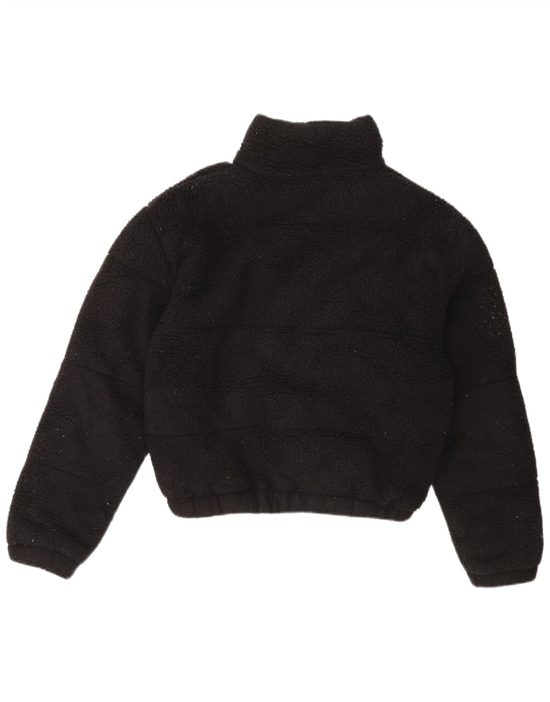 Ellesse Dame Oversized Fleecejakke UK 8 Lille Sort Polyester