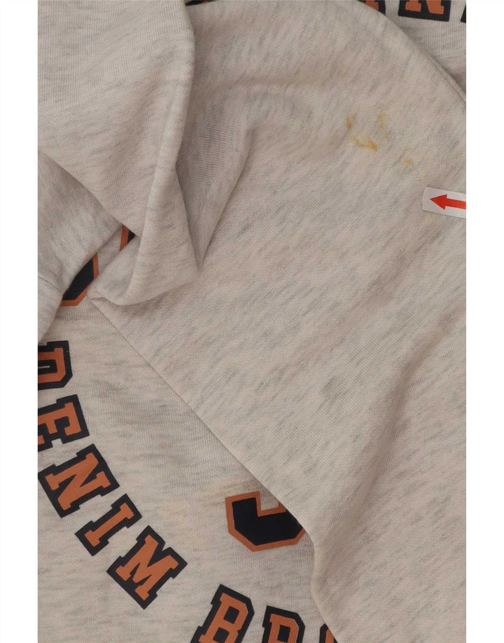 Jack & Jones Herre grafisk sweatshirt XL Grå Flecked Bomuld