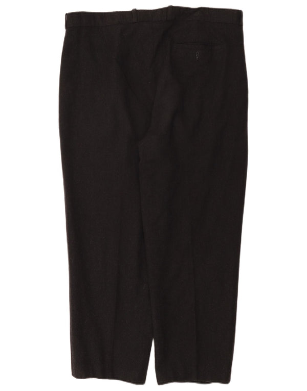 Lacoste Herre Pegged Suit Bukser Størrelse 52 2XL W42 L26 Grå Uld