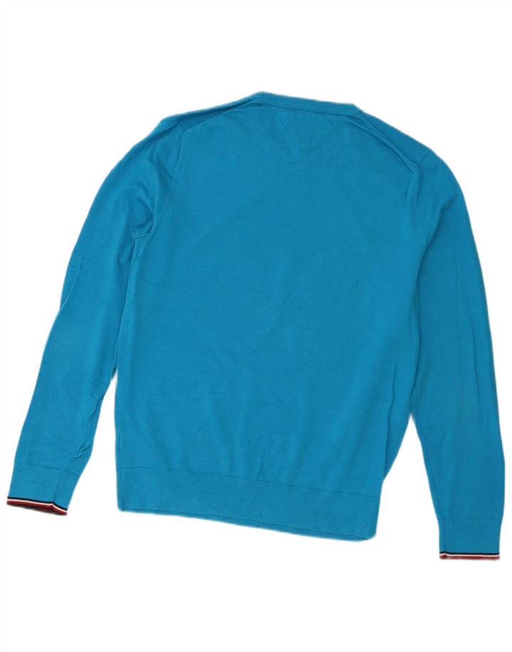 Tommy Hilfiger Herre Crew Neck sweater mellemblå bomuld
