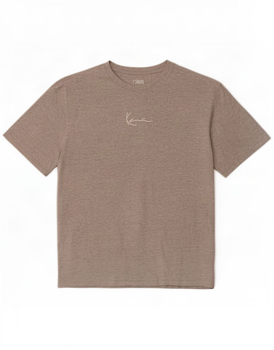 Karl Kani Herre grafisk T-shirt Top Medium Grey Flecked Bomuld