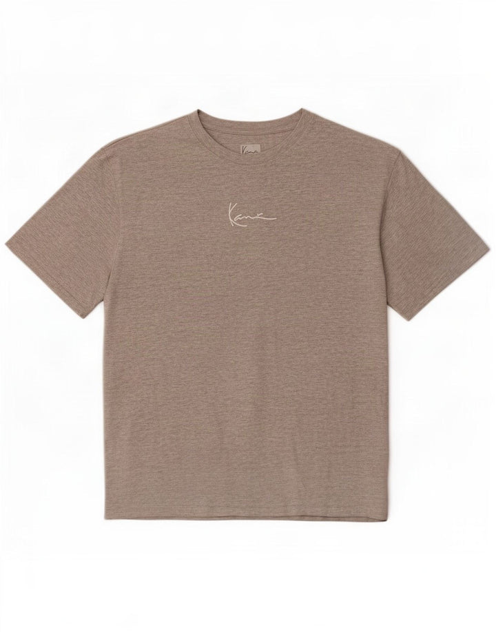 Karl Kani Herre grafisk T-shirt Top Medium Grey Flecked Bomuld