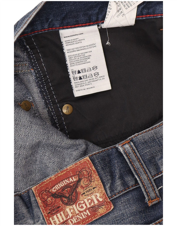 Tommy Hilfiger Herre Regular Fit Straight Jeans W38 L34 Blå Bomuld