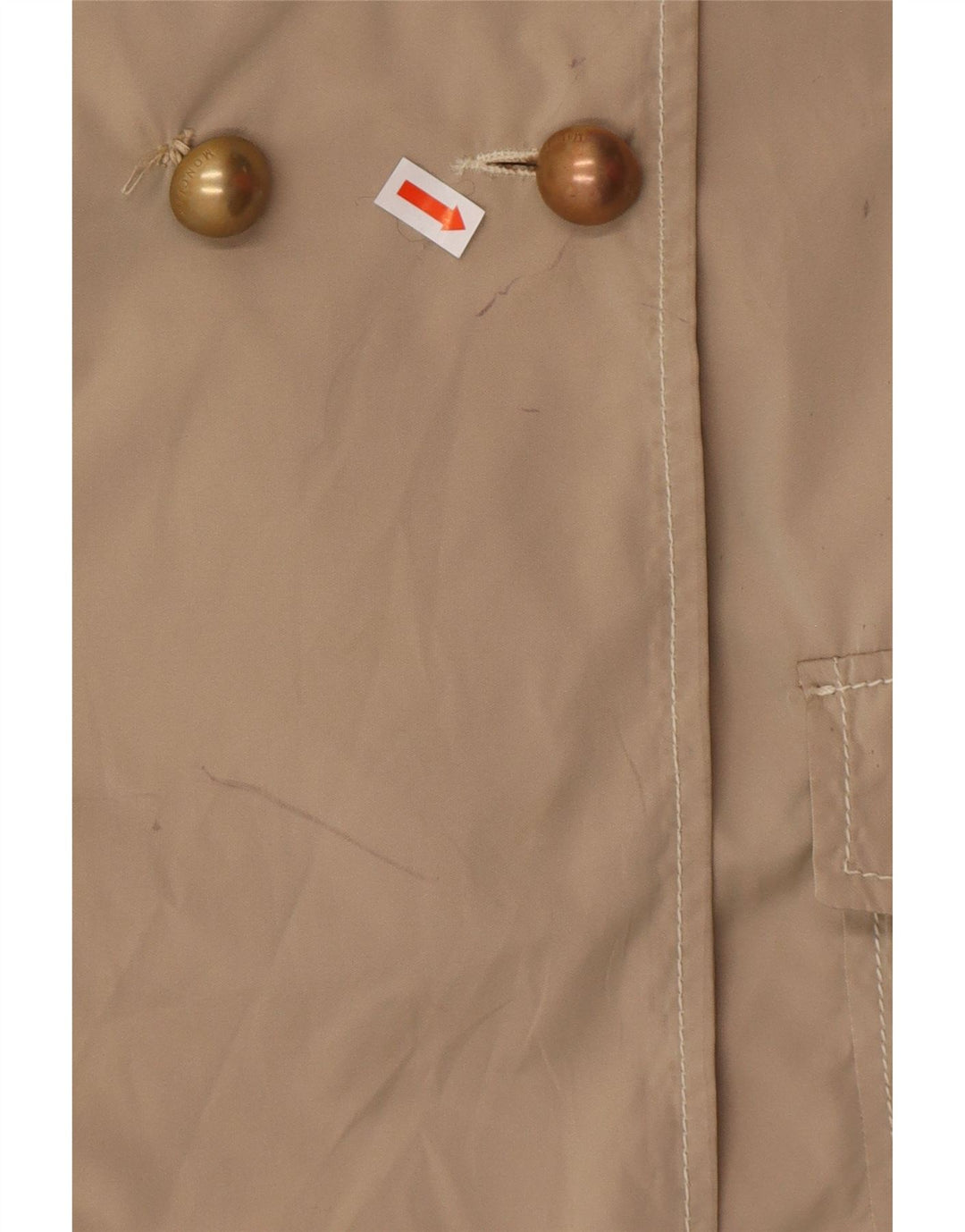 MONCLER Pige Trench Coat 13-14 År Beige Polyester Klassisk