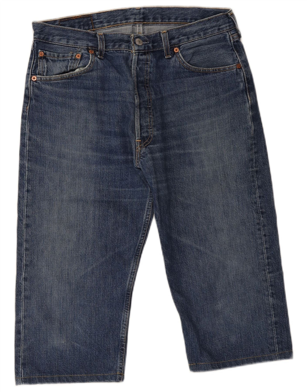 Levi's Herre Capri Jeans Str. 34 W34 L17 Blå Bomuld