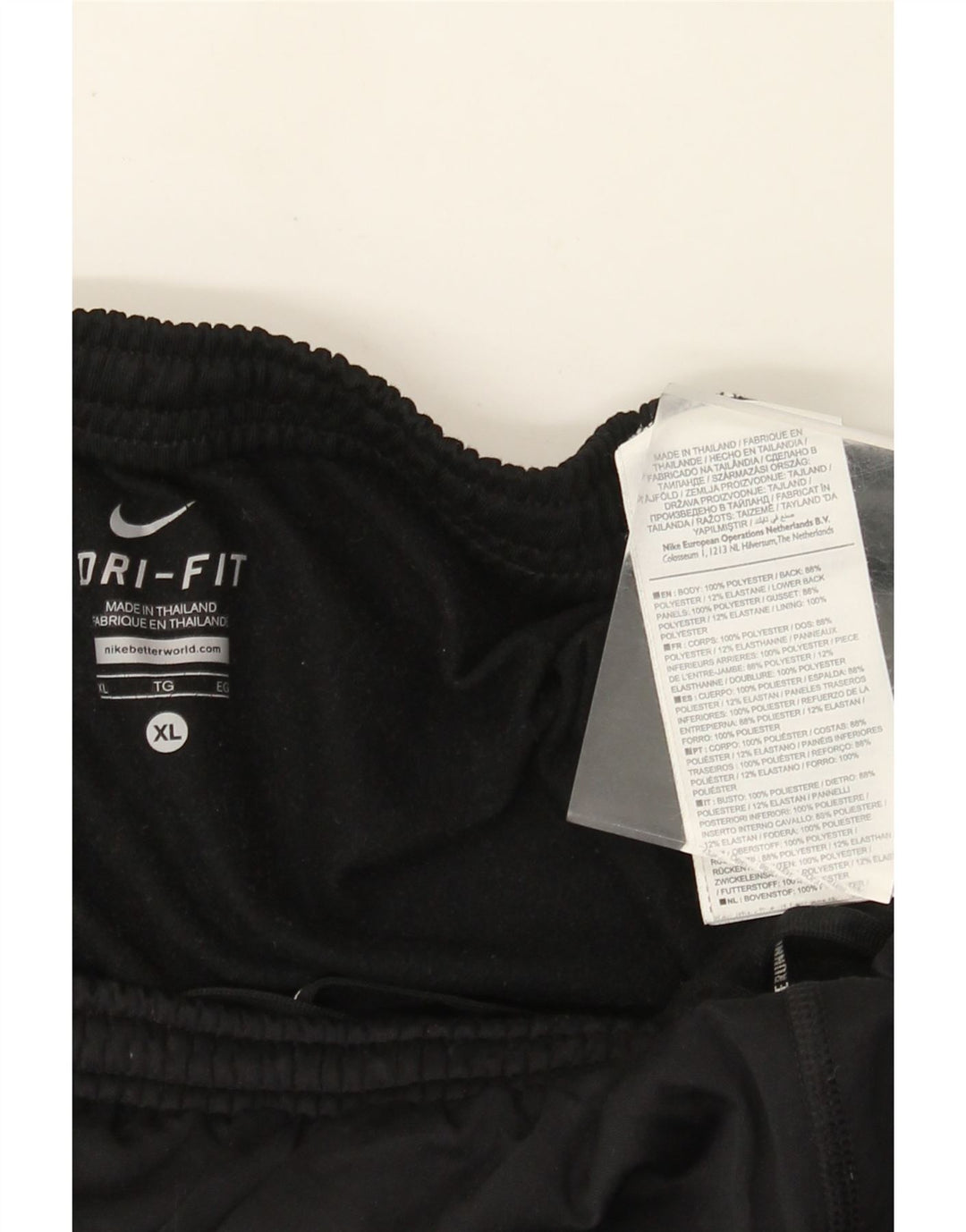 Nike Herre Dri Fit træningsdragt Bukser Joggers XL Sort Polyester